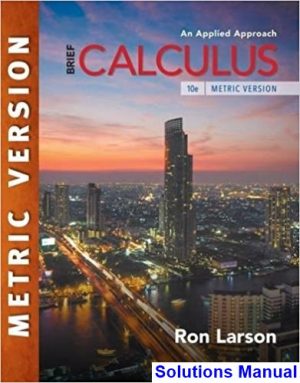 calculus applied approach brief international metric edition 10th edition larson solutions manual
