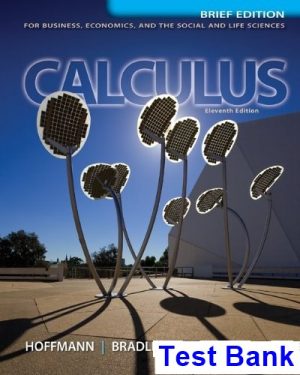 calculus business economics social life scienc brief edition 11th edition hoffmann test bank