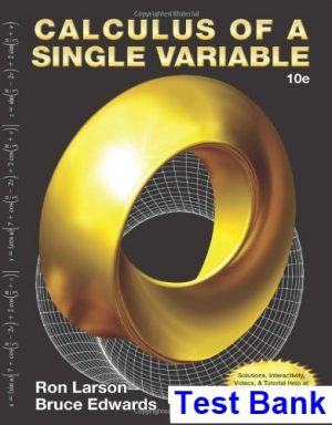 calculus single variable 10th edition larson test bank