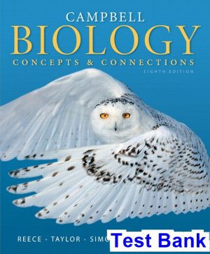 campbell biology concepts connections 8th edition reece test bank