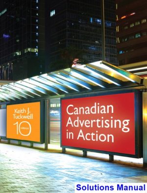 canadian advertising action canadian 10th edition tuckwell solutions manual
