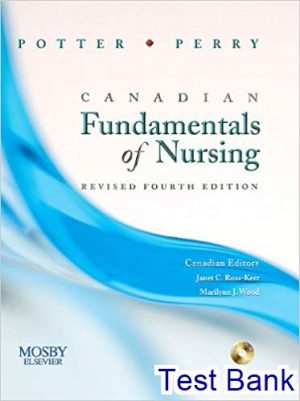 canadian fundamentals of nursing revised reprint 4th edition potter test bank