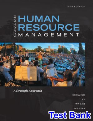 canadian human resource management strategic approach canadian 10th edition schwind test bank