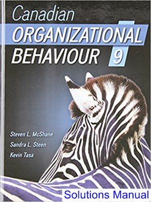 canadian organizational behaviour canadian 9th edition mcshane solutions manual