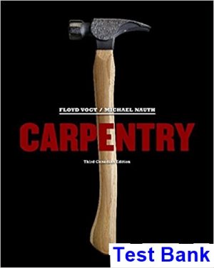 carpentry canadian 3rd edition vogt test bank