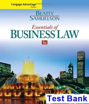 cengage advantage books essentials business law 5th edition beatty test bank