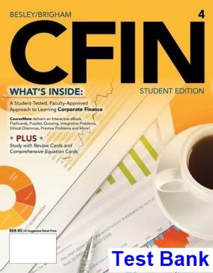 cfin 4 4th edition besley test bank