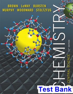 chemistry central science 13th edition brown test bank