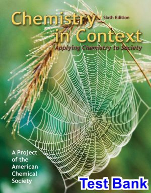 chemistry context 6th edition american chemical society acs test bank