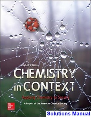 chemistry context applying chemistry society 8th edition american chemical society solutions manual