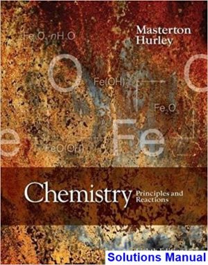 chemistry principles reactions 8th edition masterton solutions manual