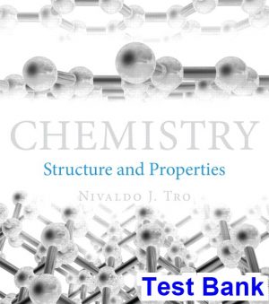 chemistry structure properties 1st edition tro test bank