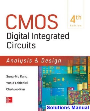 cmos digital integrated circuits analysis design 4th edition kang solutions manual