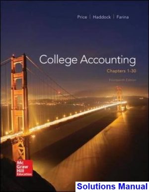 college accounting 14th edition price solutions manual