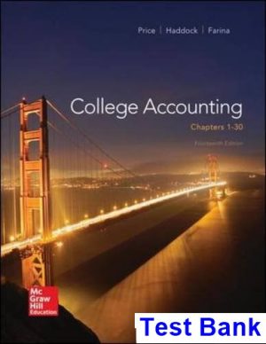 college accounting 14th edition price test bank