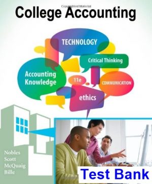 college accounting chapters 1 24 11th edition nobles test bank