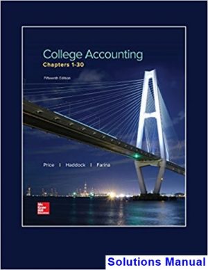 college accounting chapters 1 30 15th edition price solutions manual