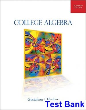 college algebra 11th edition gustafson test bank