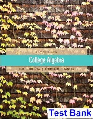 college algebra 11th edition lial test bank