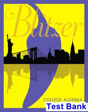 college algebra 7th edition blitzer test bank