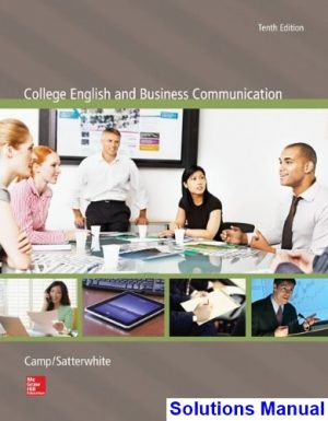 college english business communication 10th edition camp solutions manual