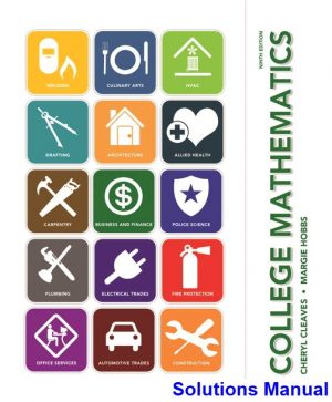 college mathematics 9th edition cleaves solutions manual