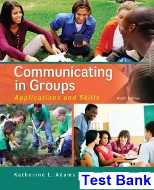 communicating groups applications skills 9th edition adams test bank