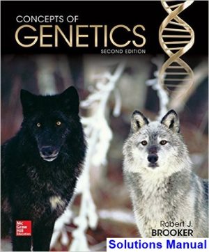 concepts genetics 2nd edition brooker solutions manual