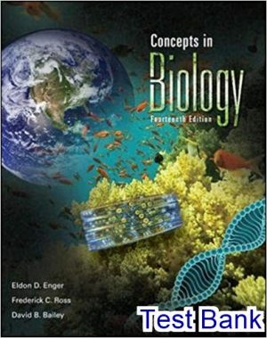 concepts in biology 14th edition enger test bank