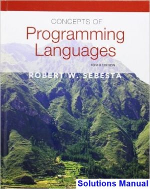 concepts programming languages 10th edition sebesta solutions manual