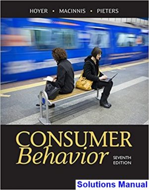 consumer behavior 7th edition hoyer solutions manual
