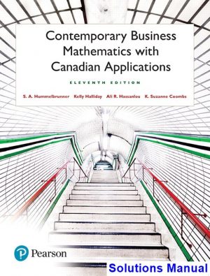 contemporary business mathematics canadian 11th edition hummelbrunner solutions manual