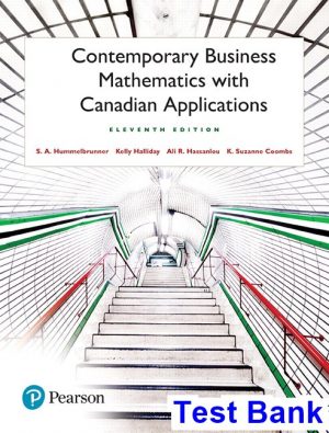 contemporary business mathematics canadian 11th edition hummelbrunner test bank