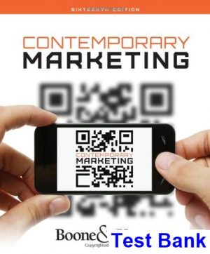 contemporary marketing 16th edition boone test bank