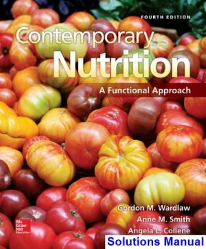 contemporary nutrition functional approach 4th edition wardlaw solutions manual