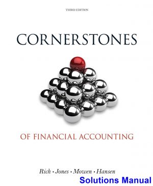 cornerstones financial accounting 3rd edition rich solutions manual