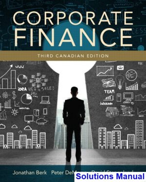 corporate finance canadian 3rd edition berk solutions manual