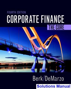 Applied Corporate Finance 4th Edition Damodaran Solutions Manual