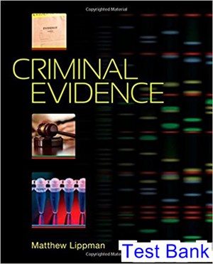 criminal evidence 1st edition lippman test bank