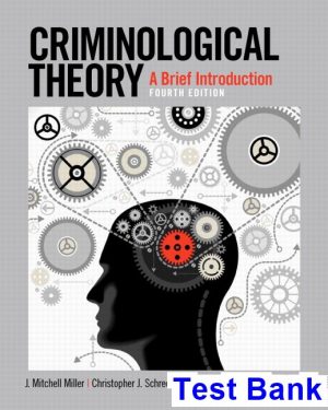criminological theory brief introduction 4th edition miller test bank