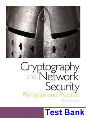 cryptography network security principles practice 6th edition william stallings test bank
