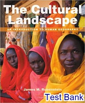 cultural landscape an introduction to human geography 11th edition rubenstein test bank