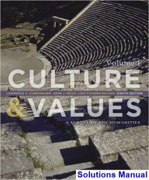 culture values survey humanities 8th edition cunningham solutions manual