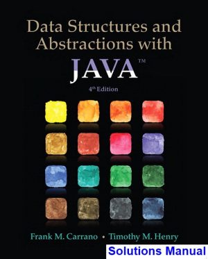 data structures abstractions java 4th edition carrano solutions manual