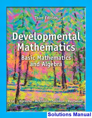 developmental math 3rd edition lial solutions manual