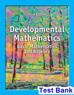 developmental math 3rd edition lial test bank