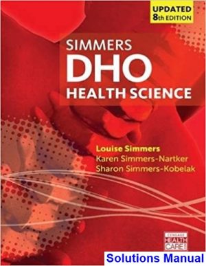 dho health science updated 8th edition simmers solutions manual