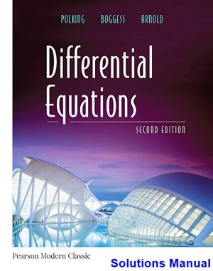 differential equations 2nd edition polking solutions manual