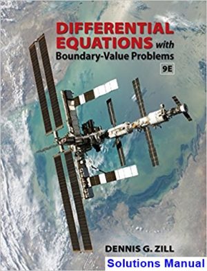 differential equations boundary value problems 9th edition zill solutions manual