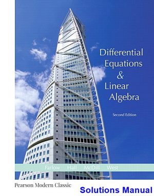 differential equations linear algebra 2nd edition farlow solutions manual